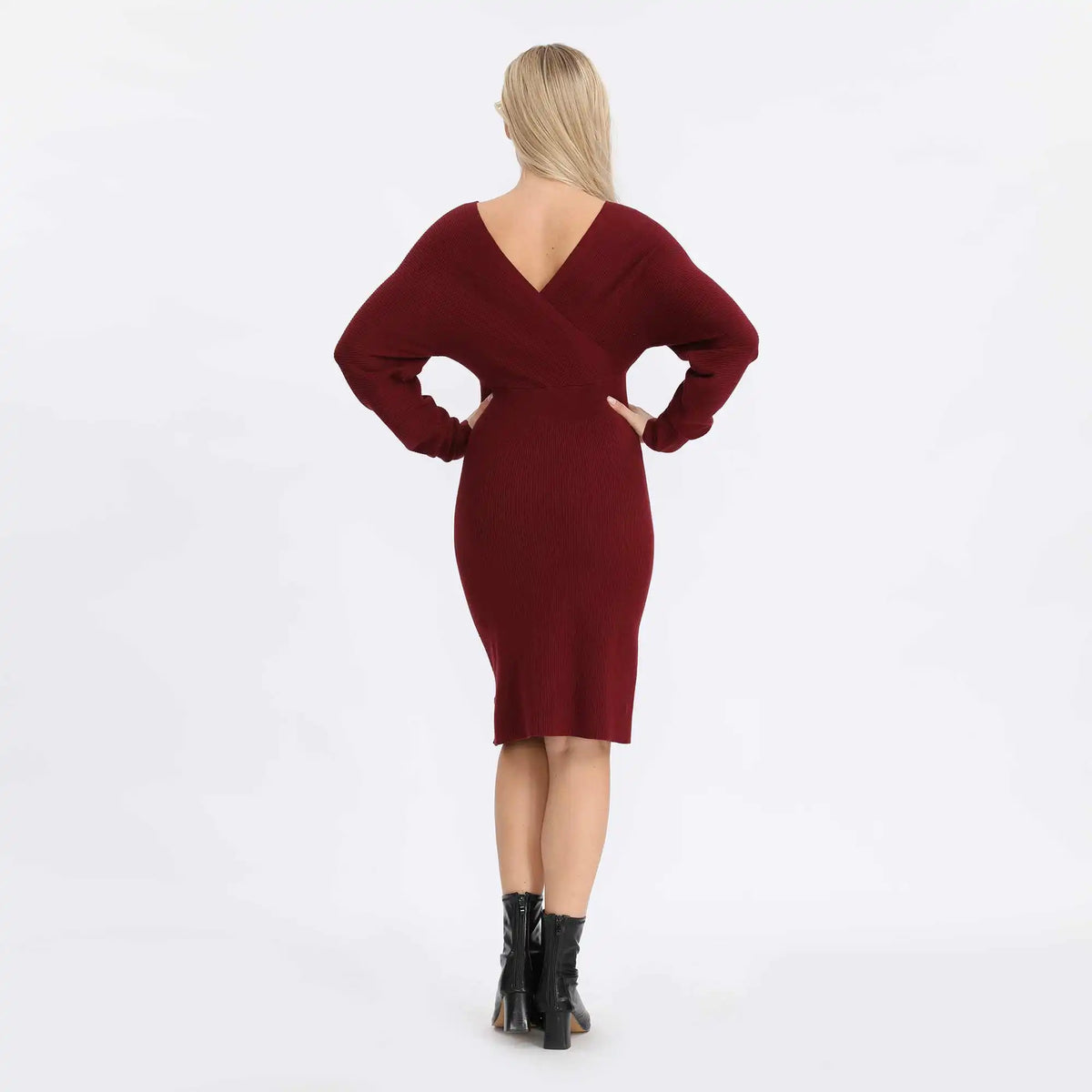 plain basic dress for women image