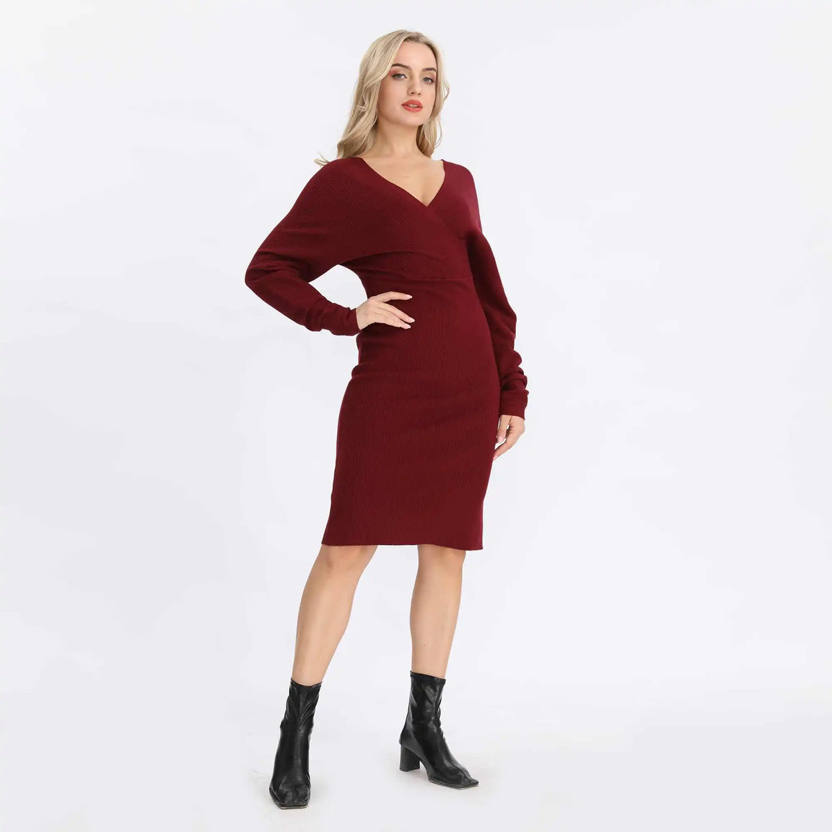 plain basic dress for women image