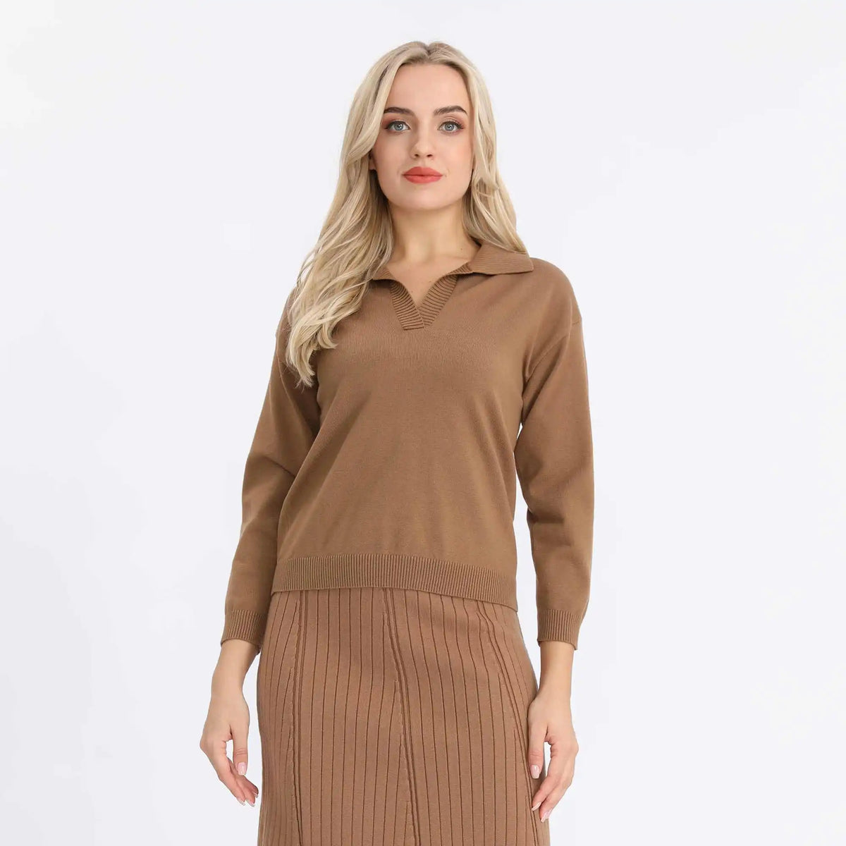 Solid Basic Sweater For Women