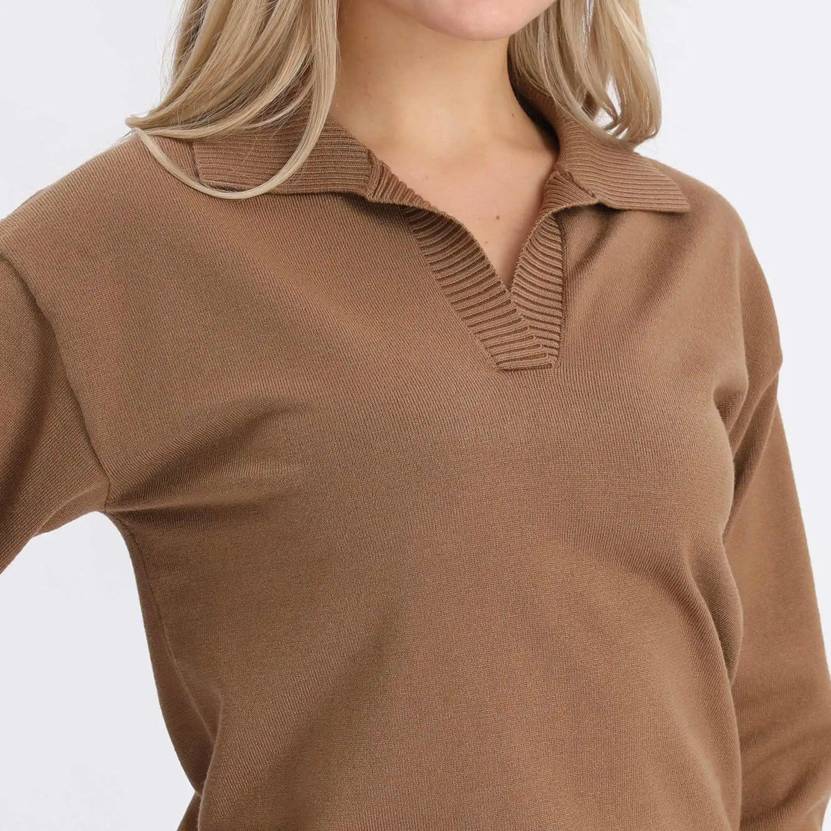 Solid Basic Sweater For Women