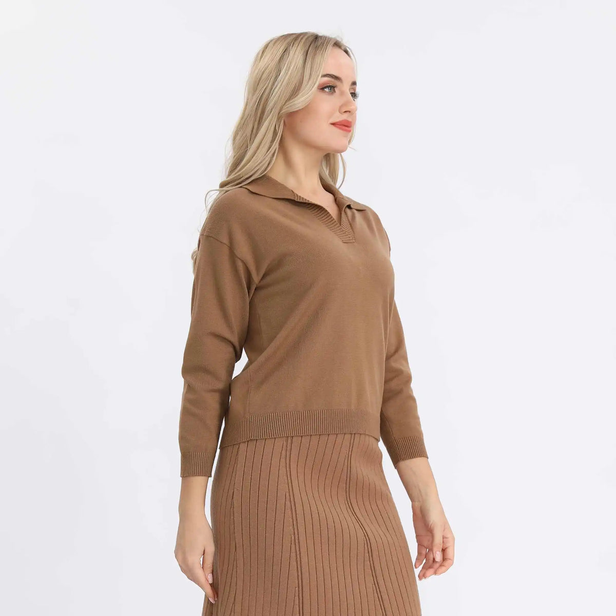 Solid Basic Sweater For Women