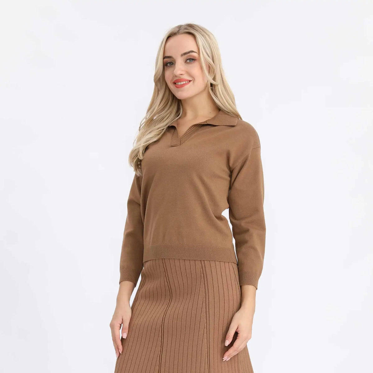 Solid Basic Sweater For Women