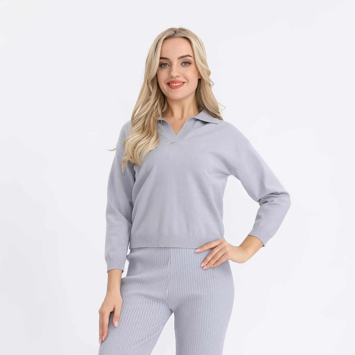 Solid Basic Sweater For Women