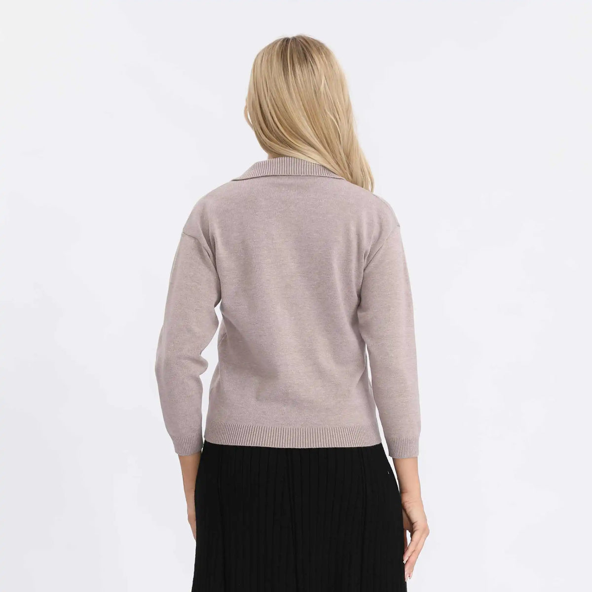 Solid Basic Sweater For Women