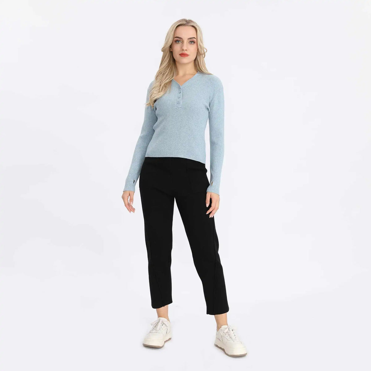 Plain Basic Sweater For Women