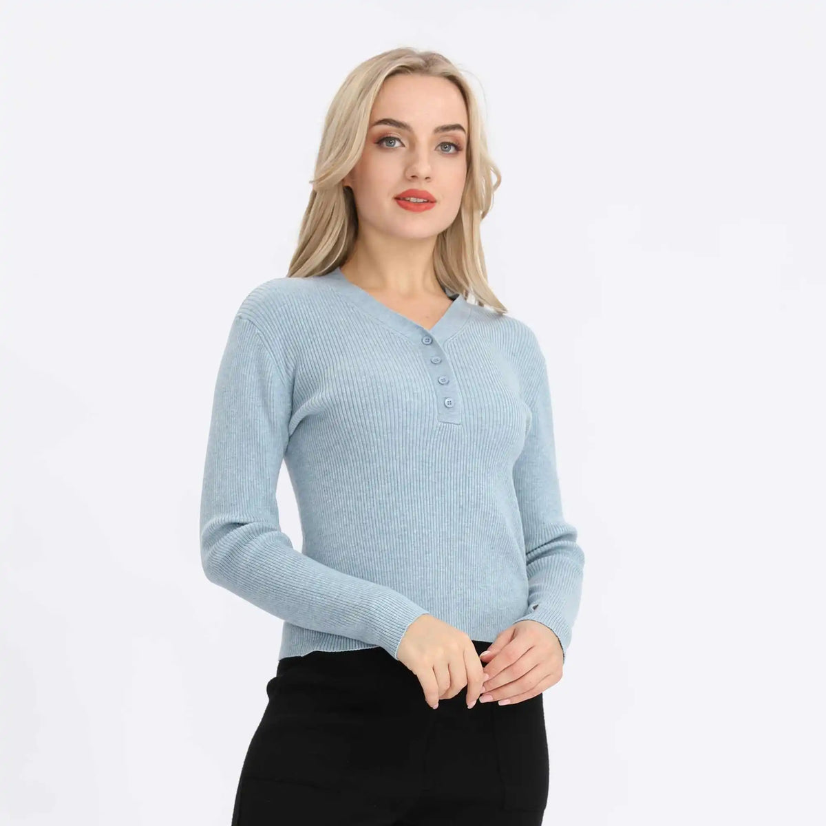 Plain Basic Sweater For Women