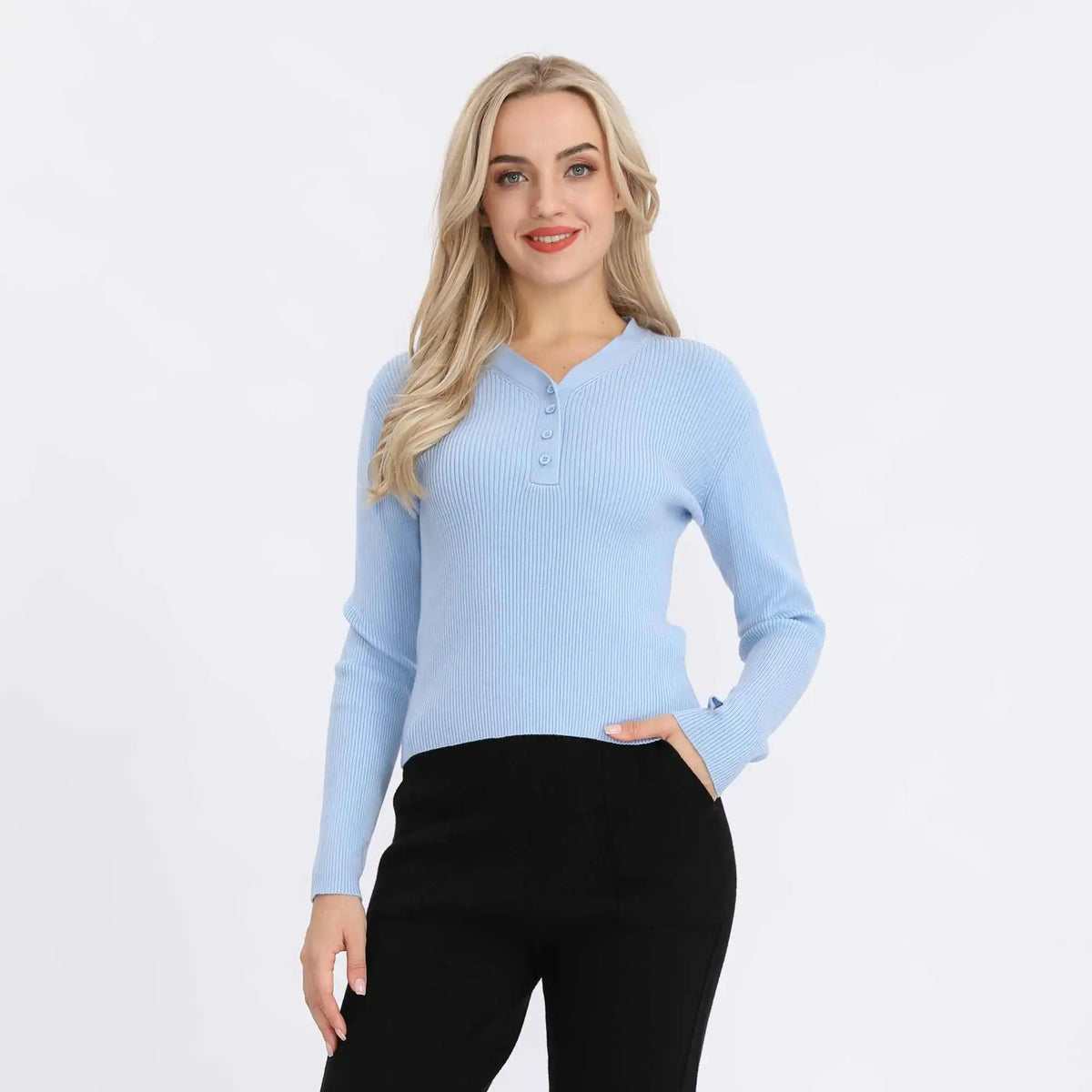 Plain Basic Sweater For Women