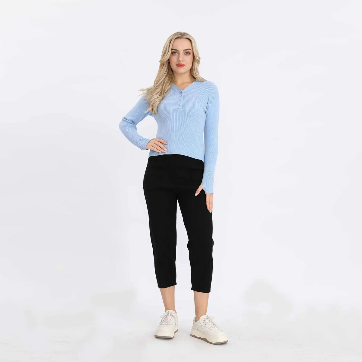 Plain Basic Sweater For Women