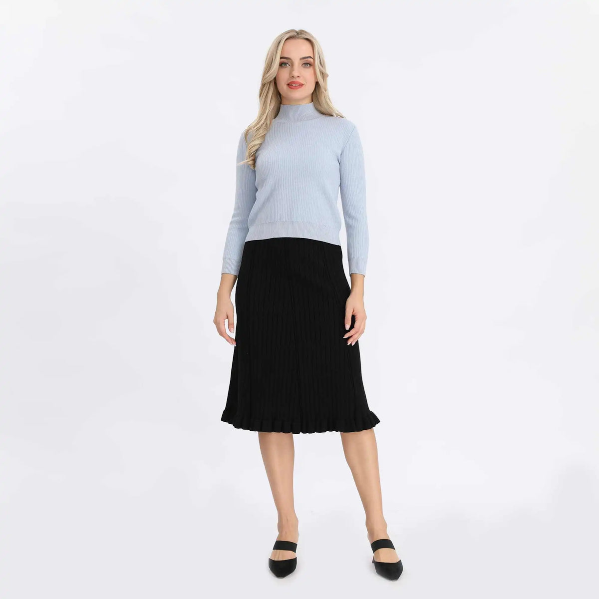 Plain Basic Sweater For Women