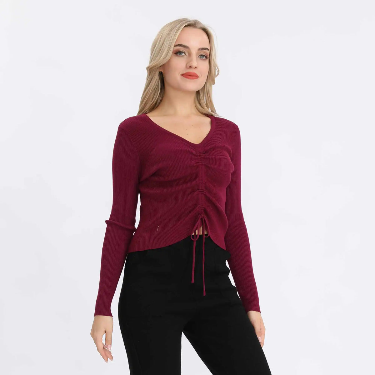 Plain Basic Sweater For Women