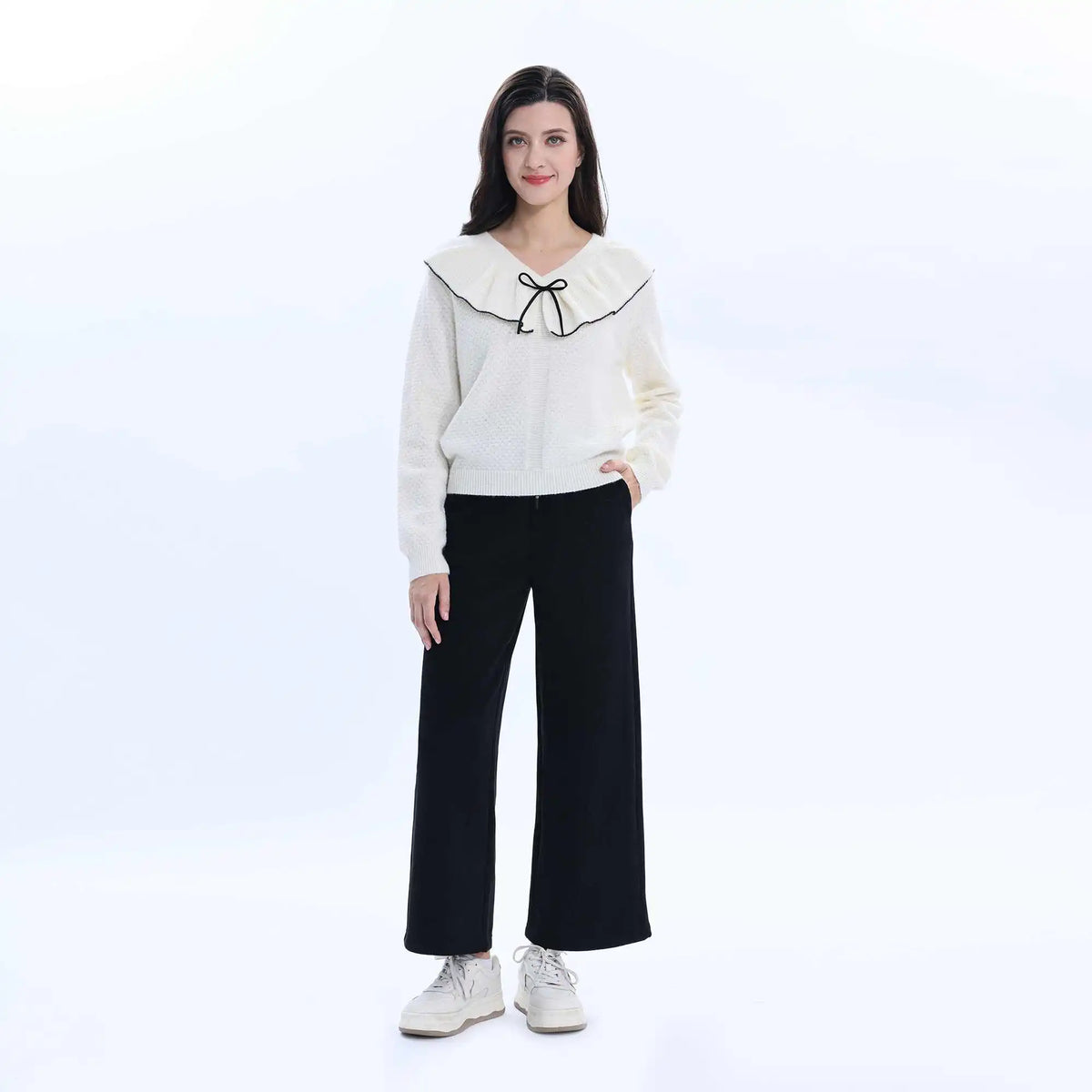 Jacquard Fashion Sweater For Women