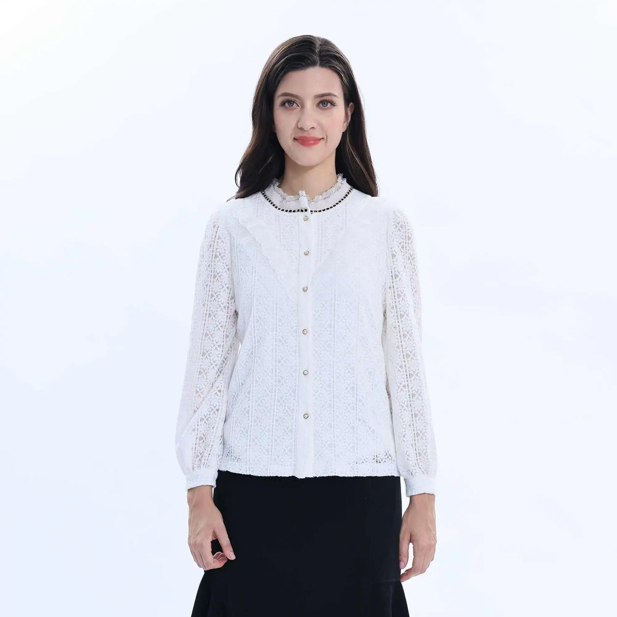 laced fashion shirt for women image