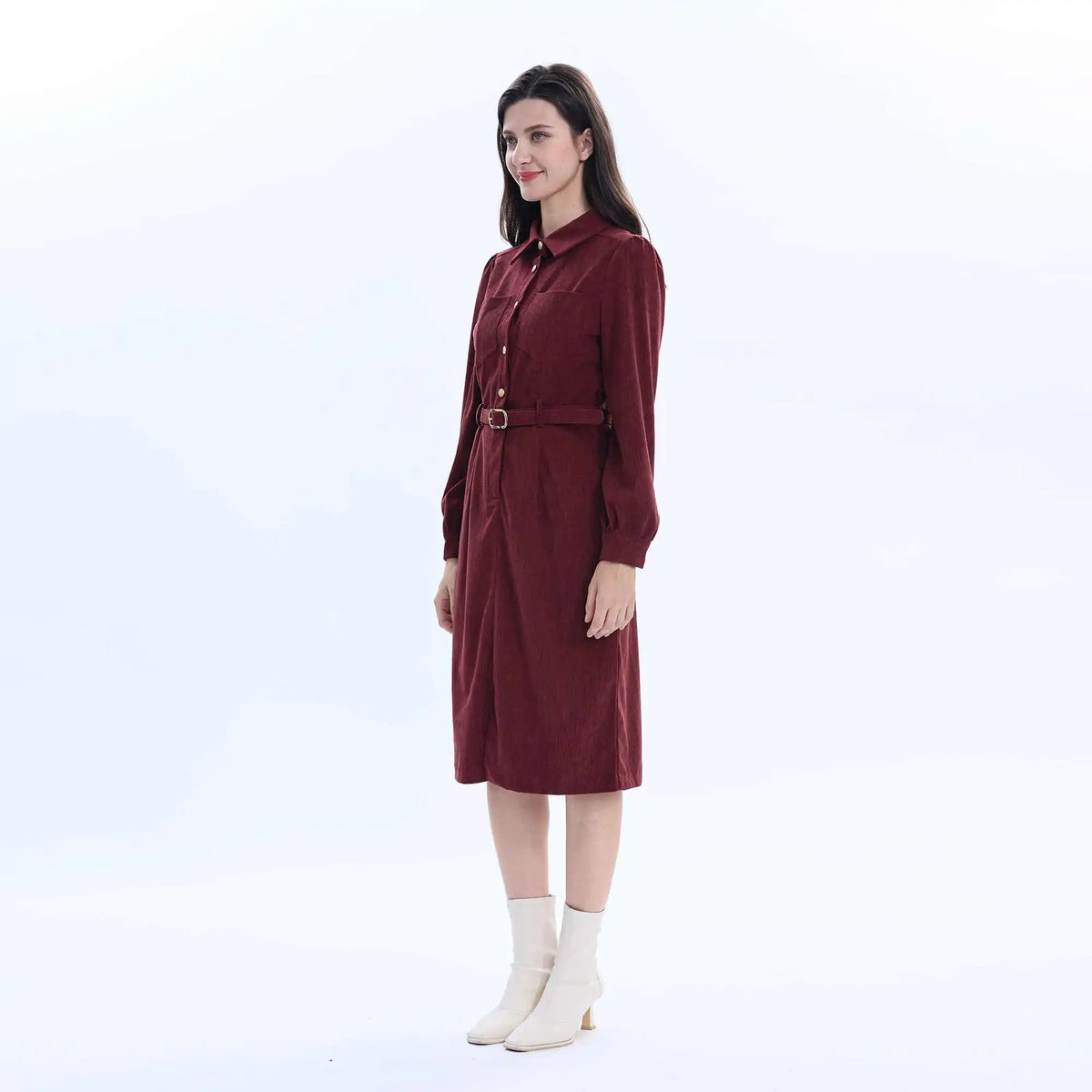 plain fashion dress for women image