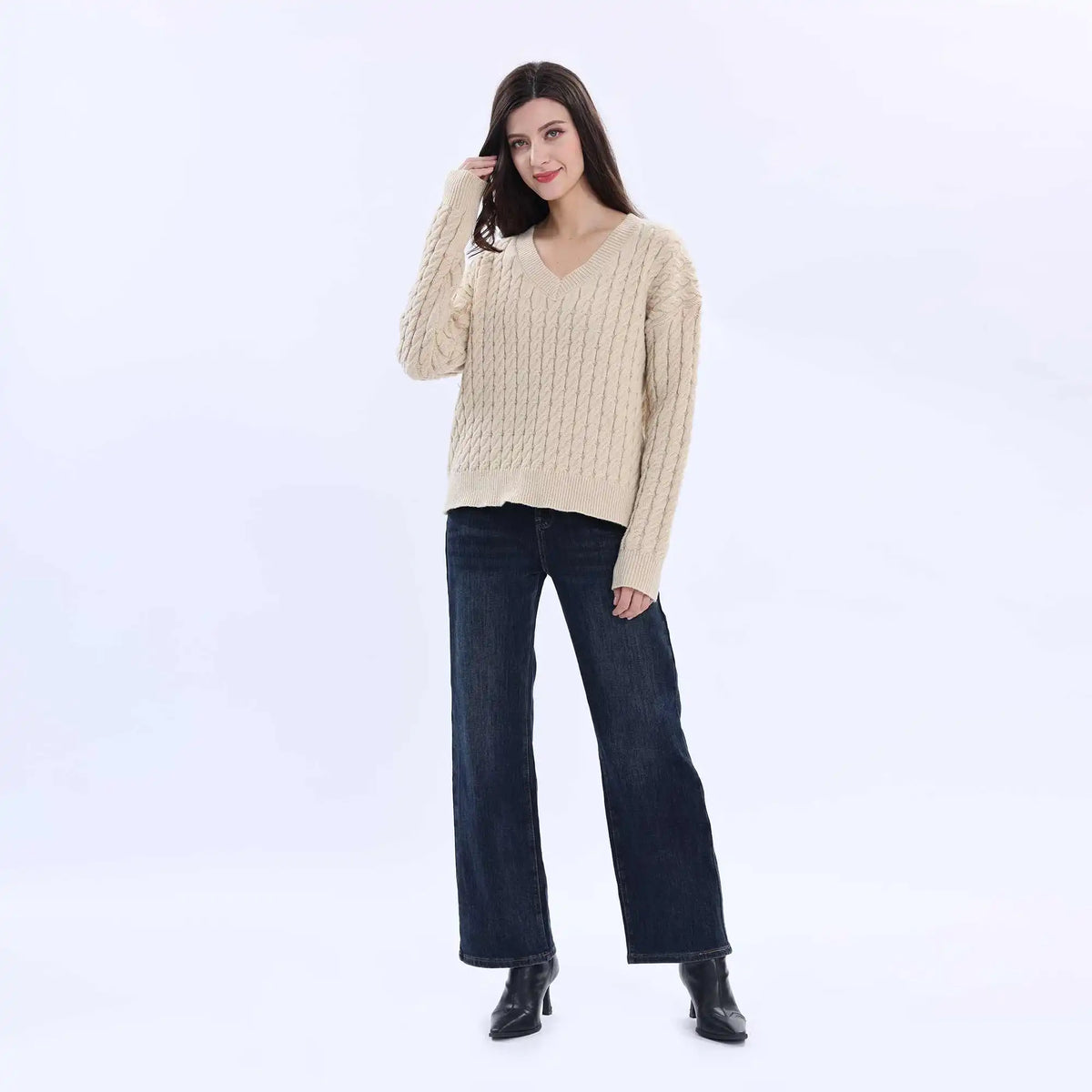 Jacquard Fashion Sweater For Women