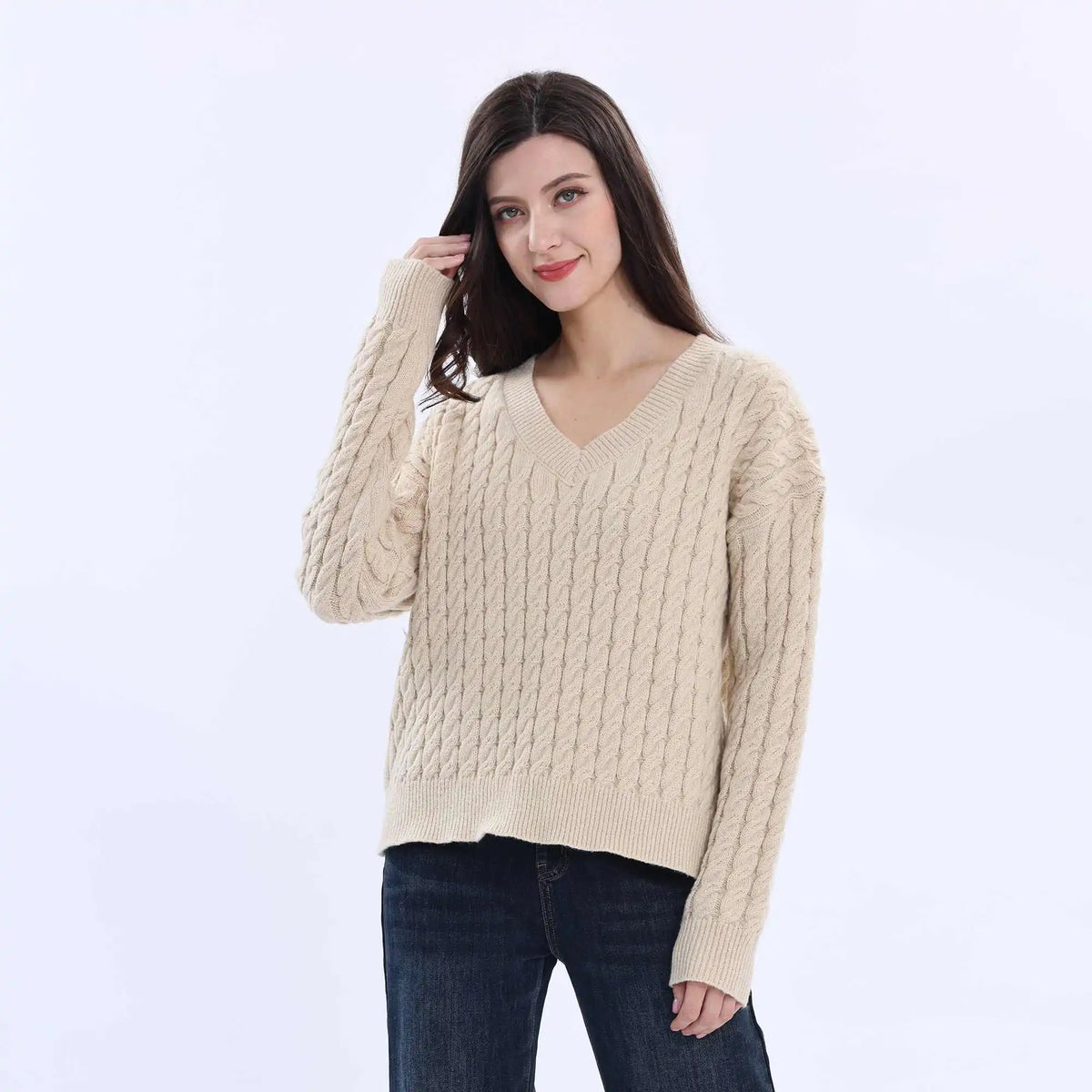 Jacquard Fashion Sweater For Women