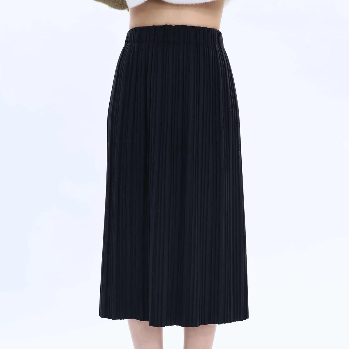 Straight-Leg Fashion Skirt For Women S Black S,80,63,,155 Image