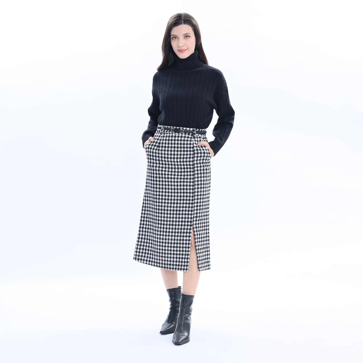 straight leg fashion skirt for women image