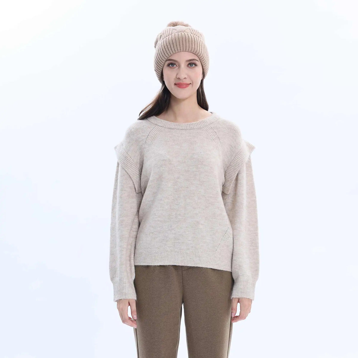 Solid Fashion Sweater For Women