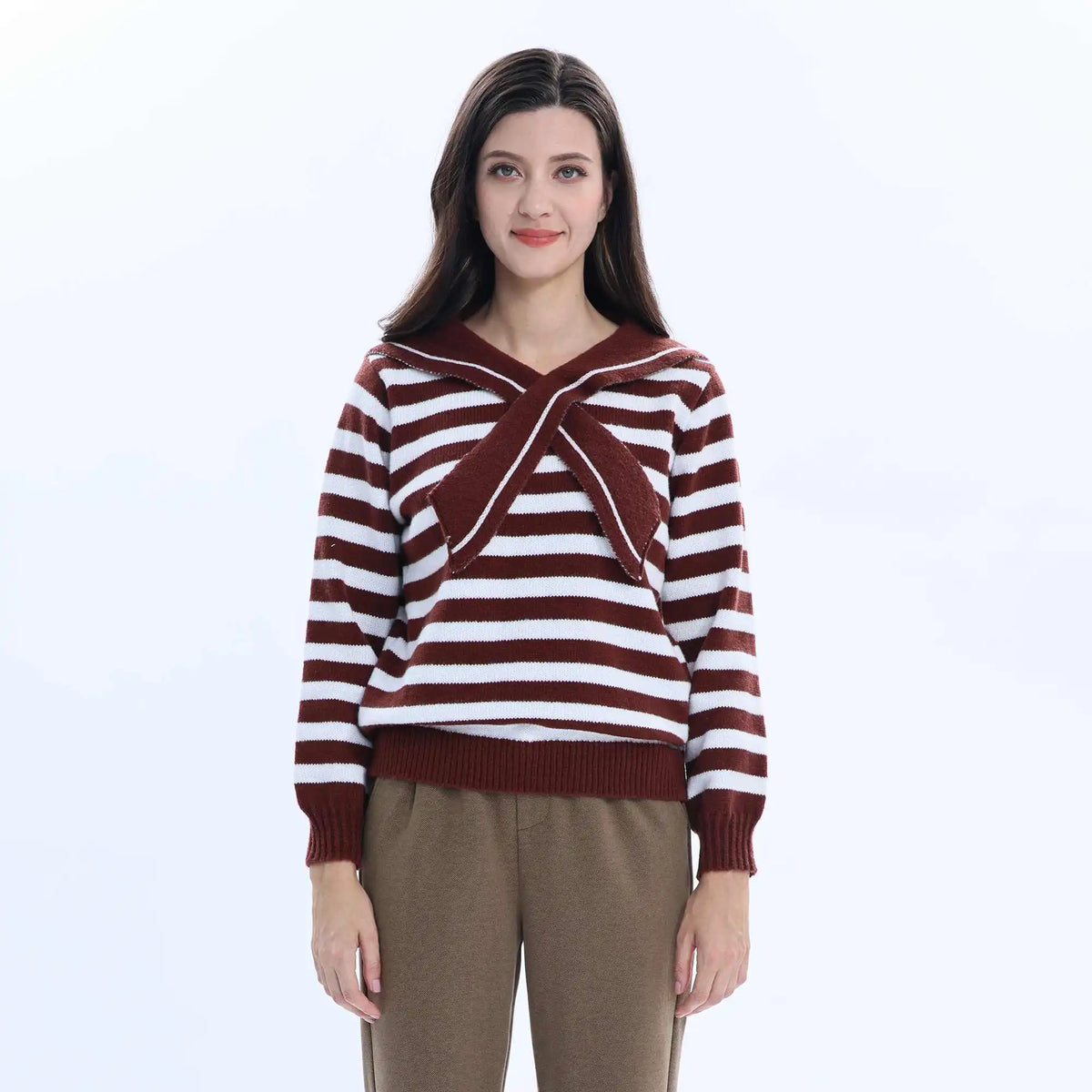 Striped Fashion Sweater For Women