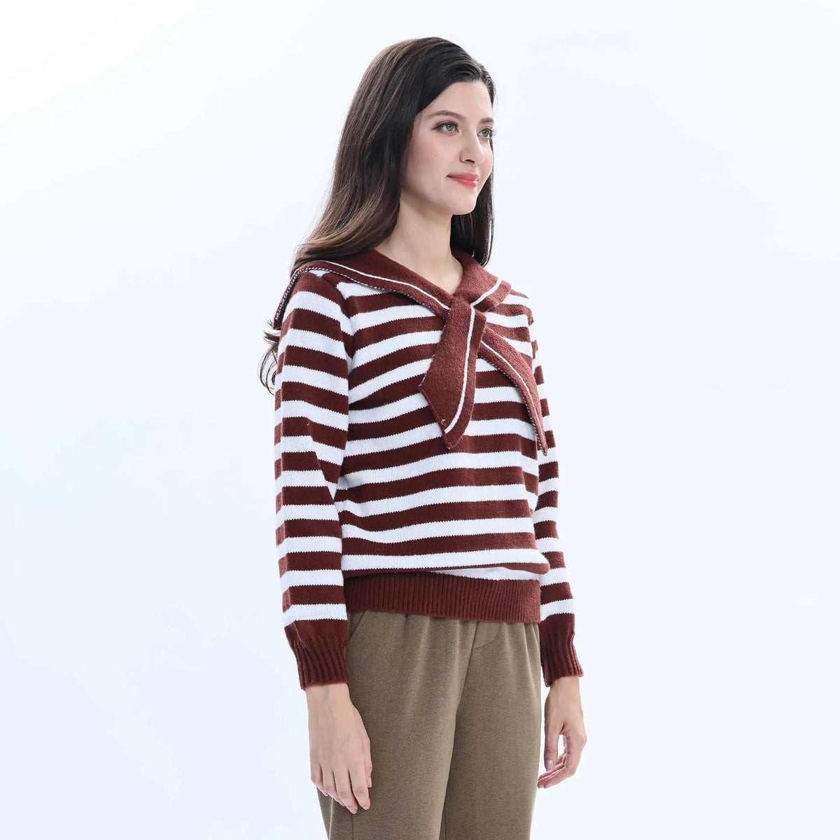 Striped Fashion Sweater For Women