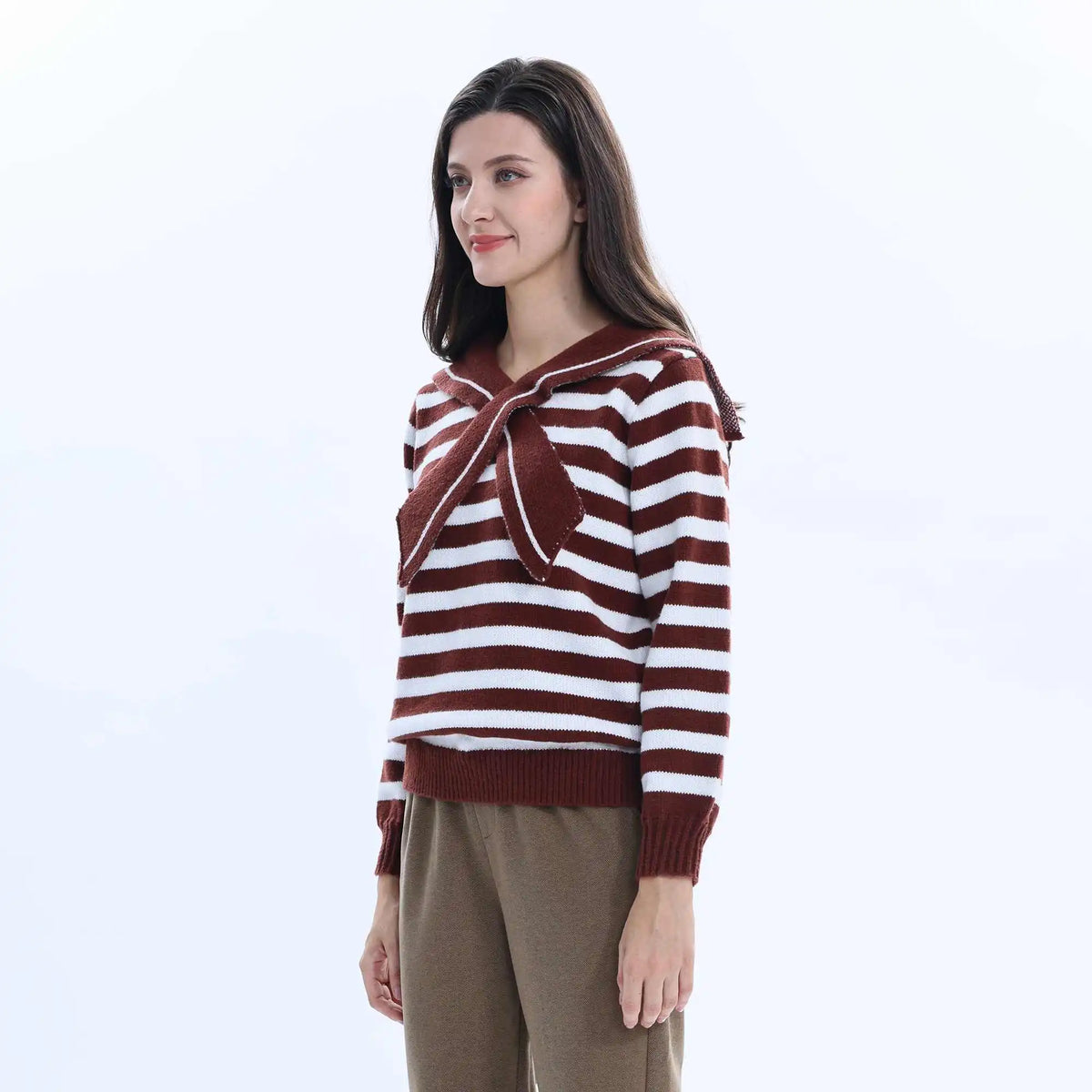 Striped Fashion Sweater For Women