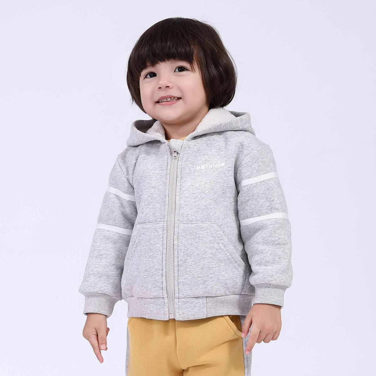 Printed Basic Jacket for Babies Boys 66 | 6-9M Light Gray 66 | 6-9M,32,58,25, Image