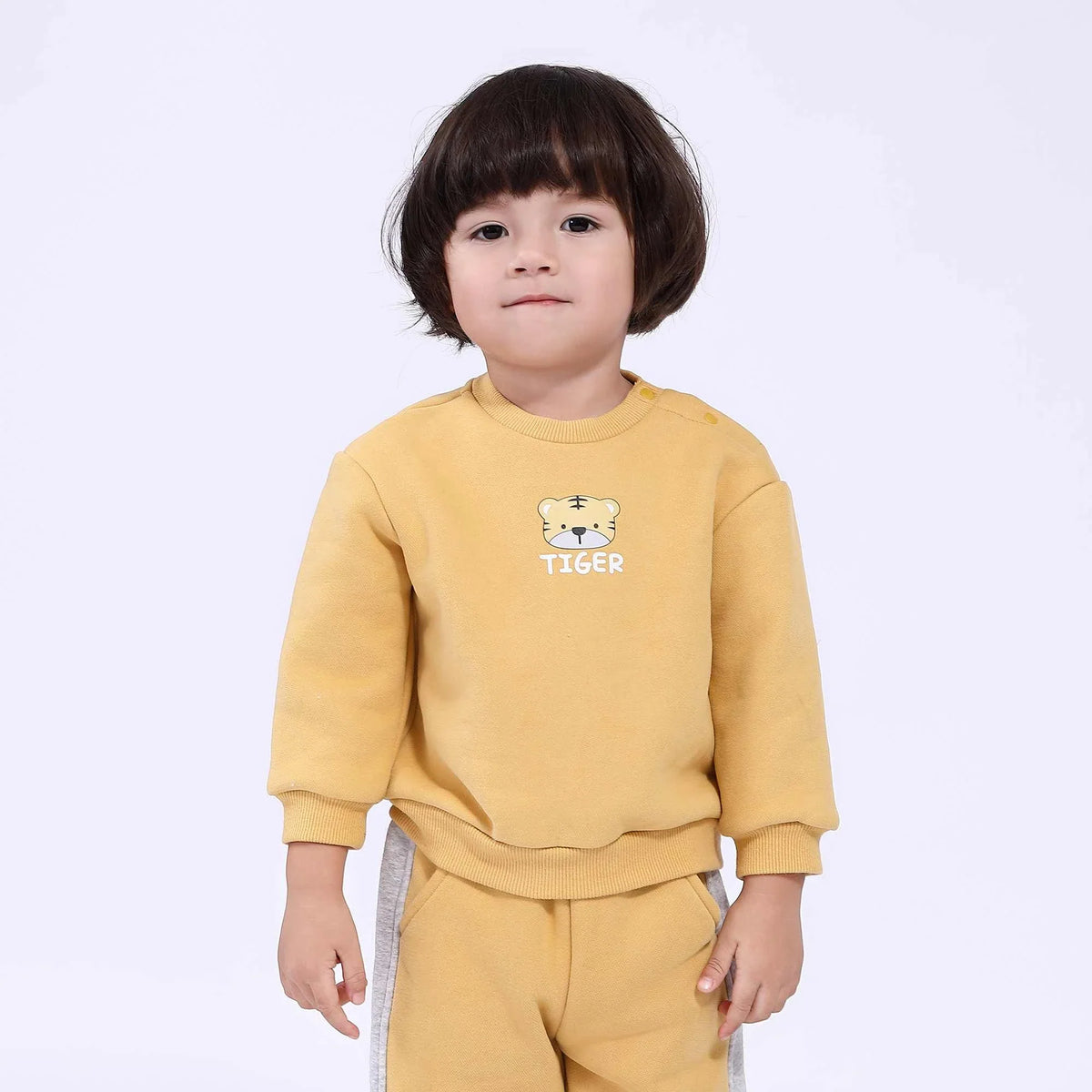 printed basic pullover for babies boys image