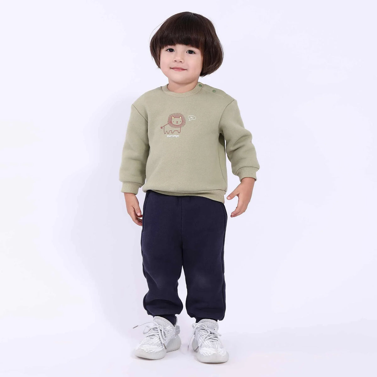 printed basic pullover for babies boys image