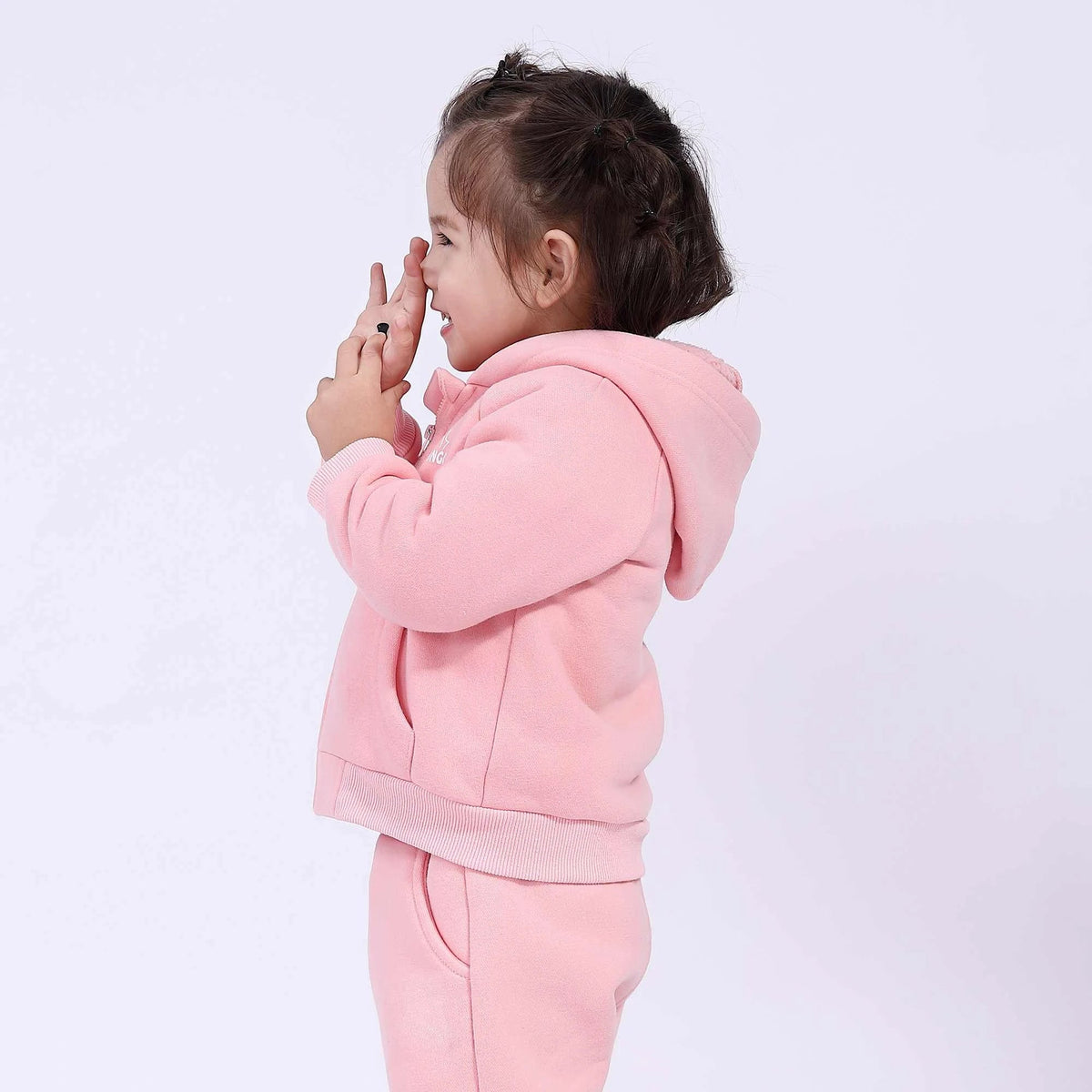 Printed Basic Jacket for Babies Girls