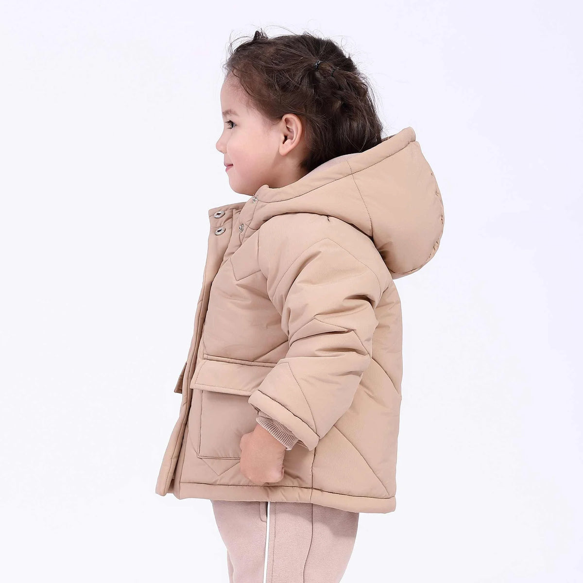 Plain Basic Jacket for Babies Girls