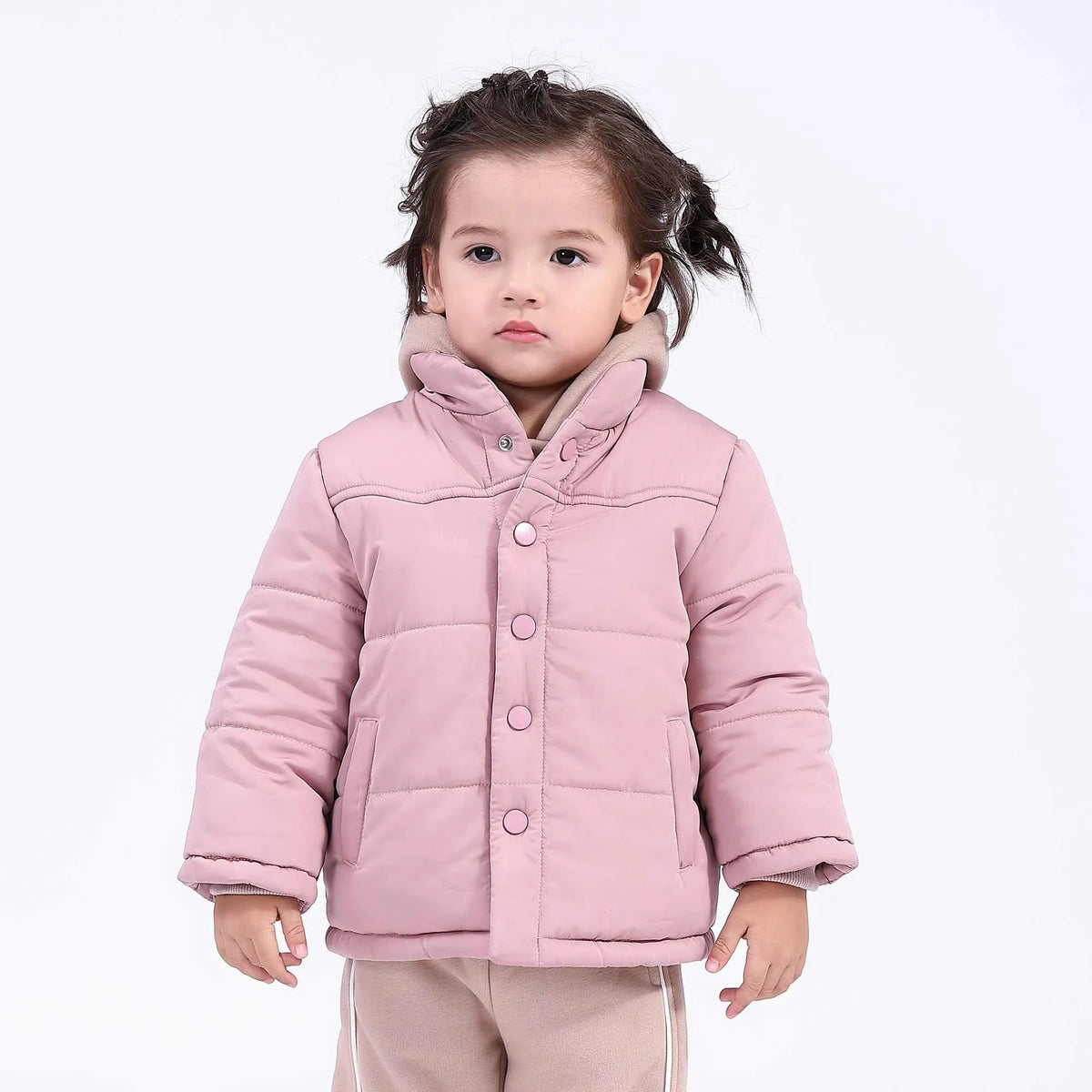 Plain Basic Jacket for Babies Girls