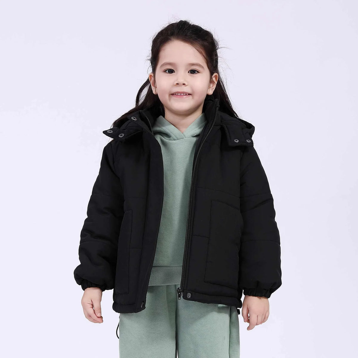 plain basic jacket for girls image