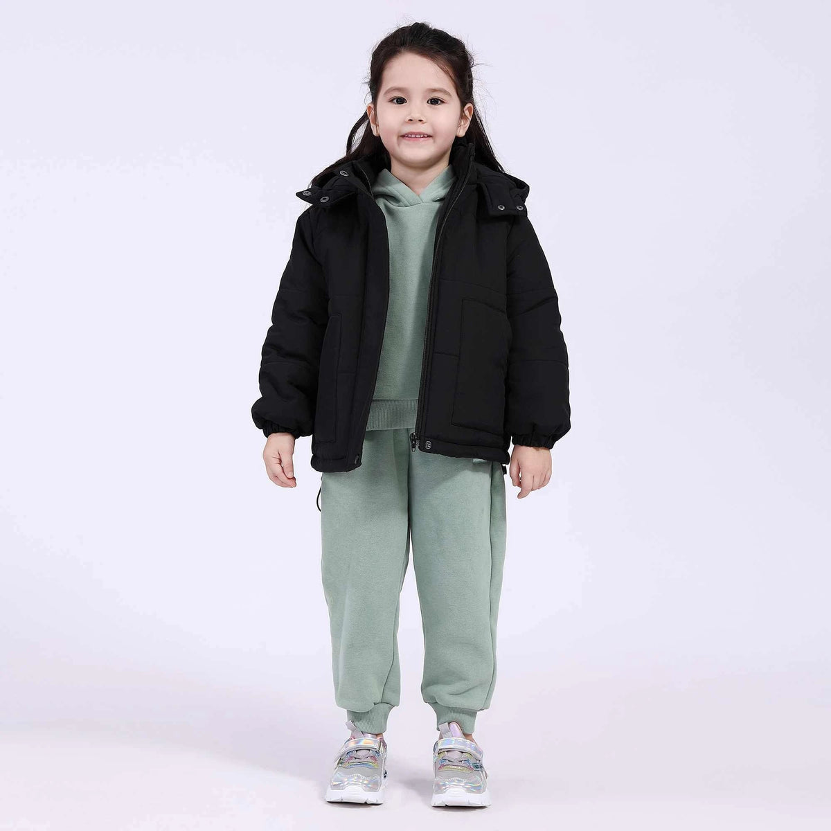 plain basic jacket for girls image