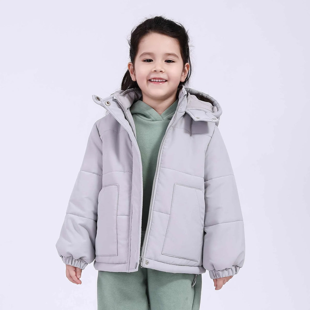 plain basic jacket for girls image