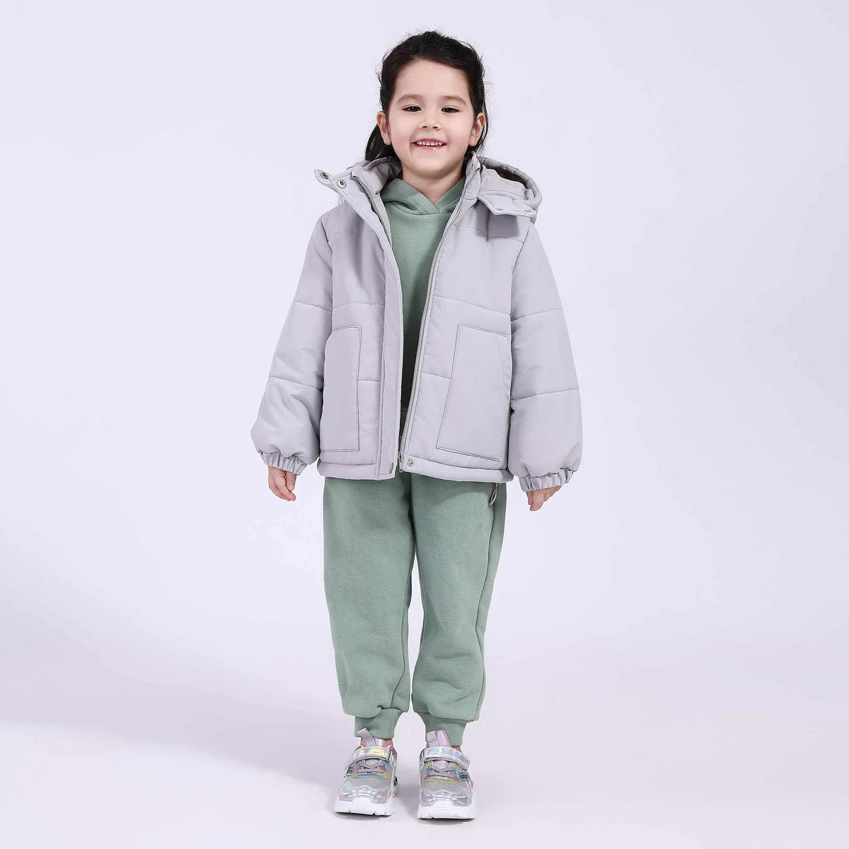 plain basic jacket for girls image