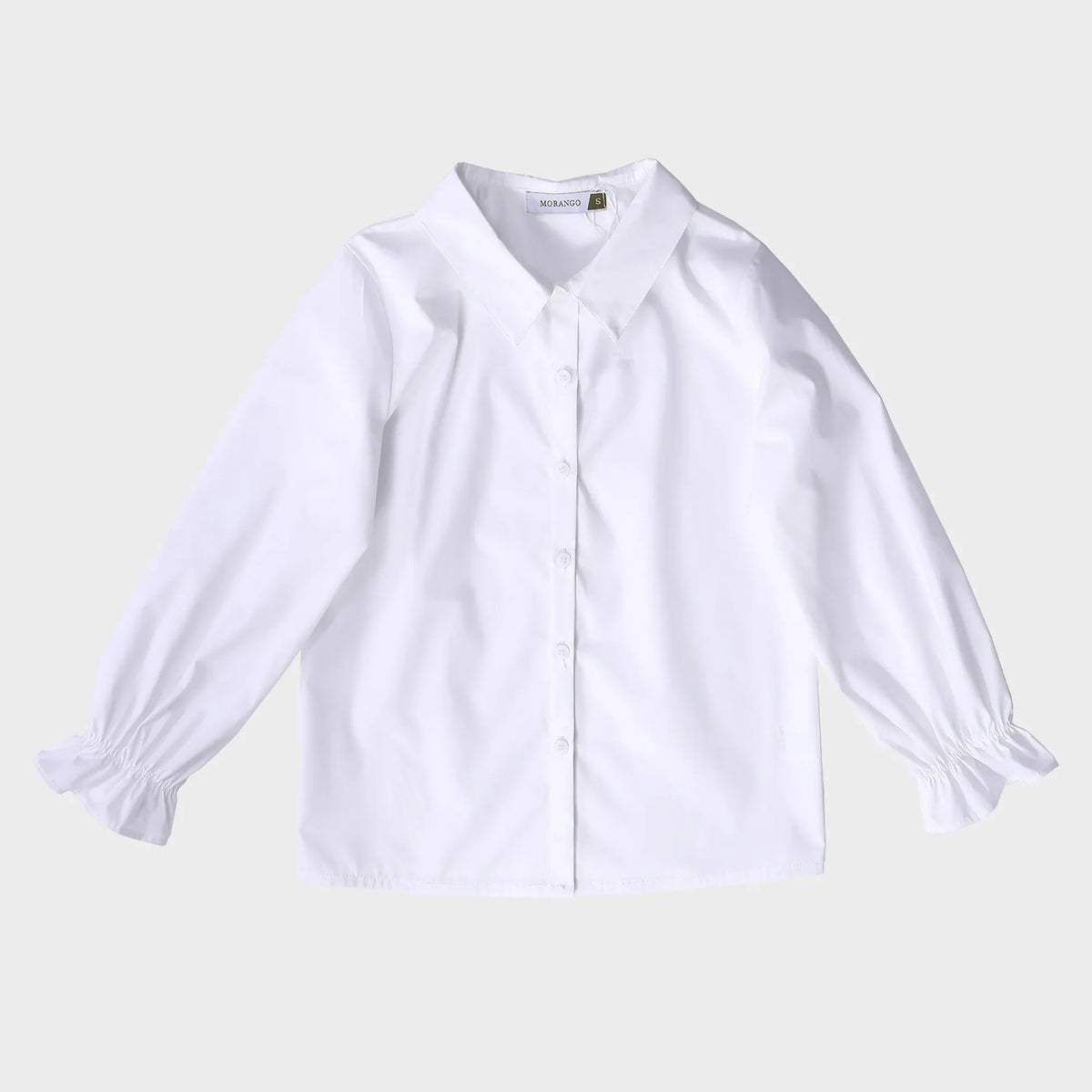 Plain School Shirt For Girls S | 12-13 Y White S | 12-13 Y,55,80,45, Image