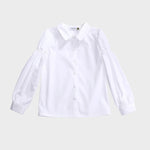 S | 12-13 Y White S | 12-13 Y,55,80,45,- Plain School Shirt For Girls Image