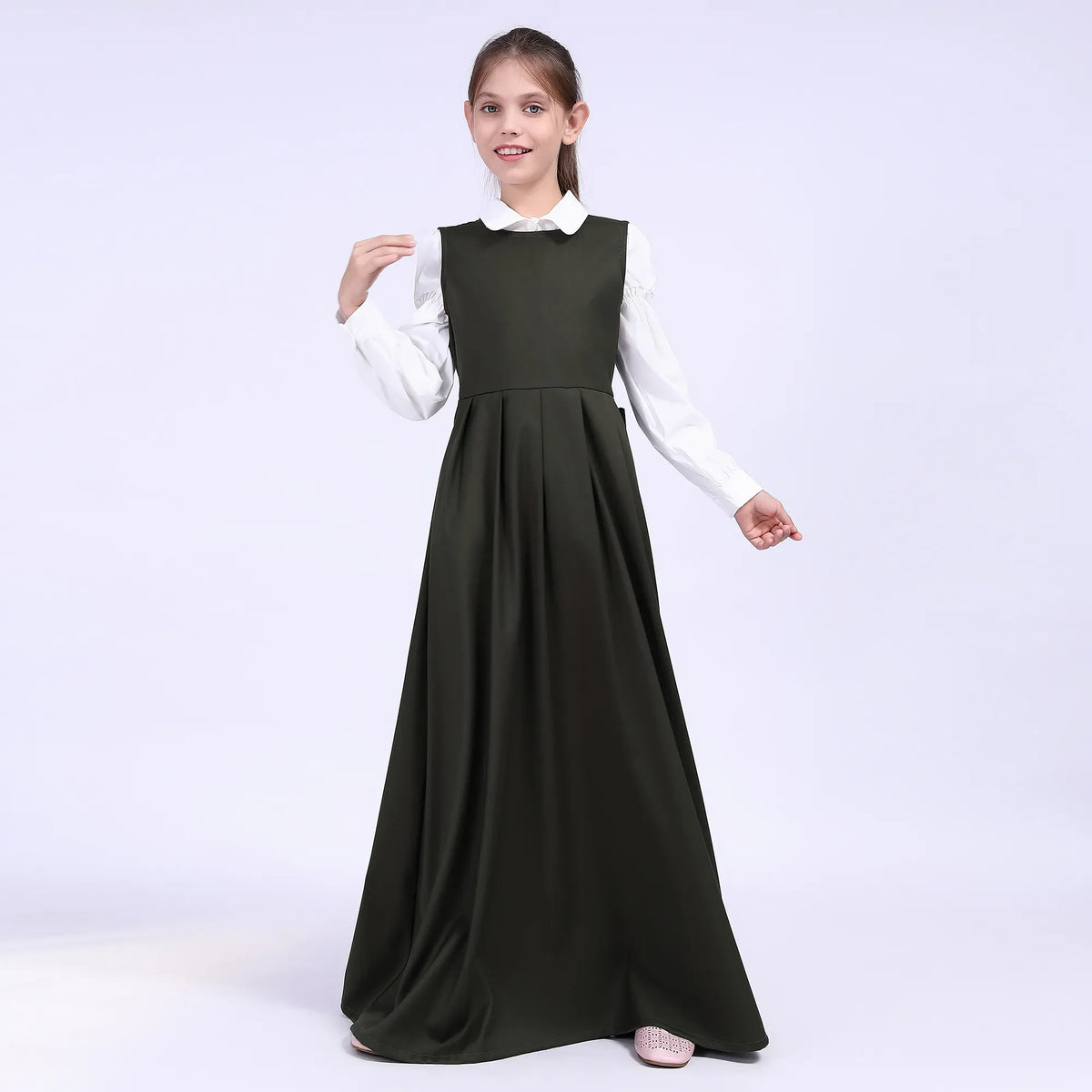 Plain School Dress For Girls