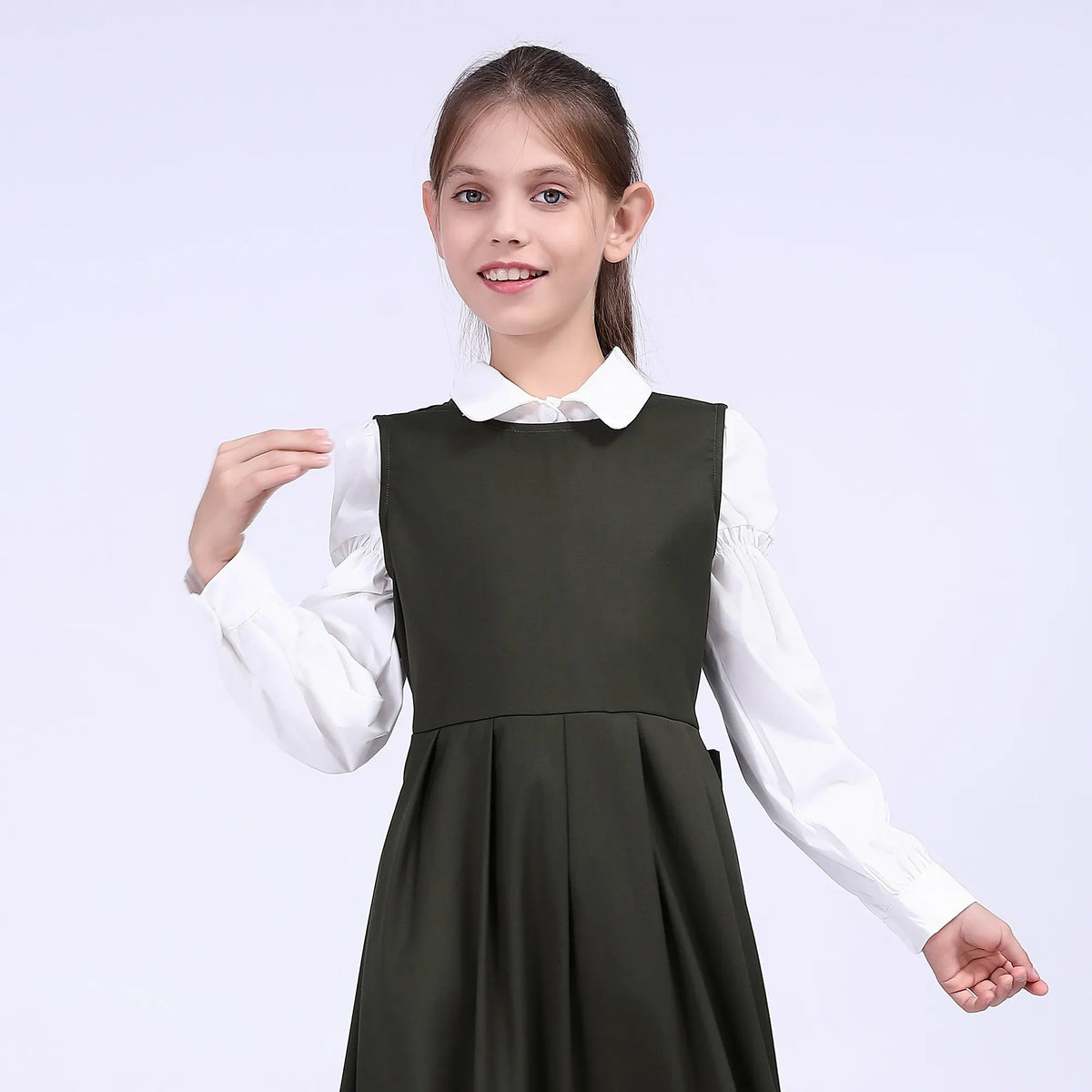 Plain School Dress For Girls