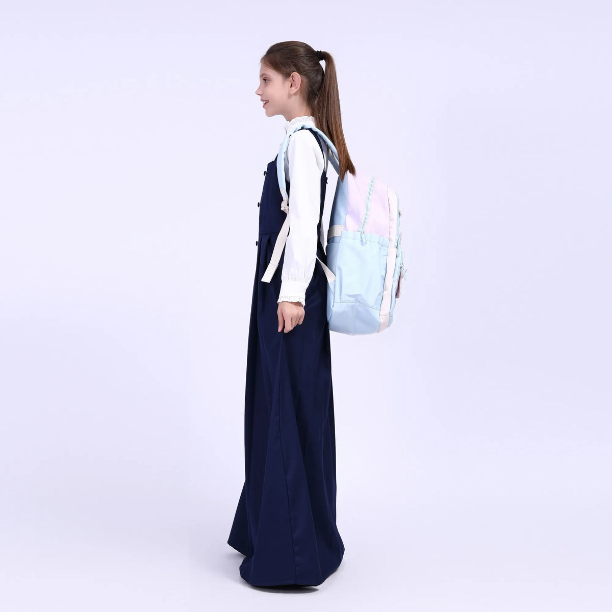 Plain School Dress For Girls Image