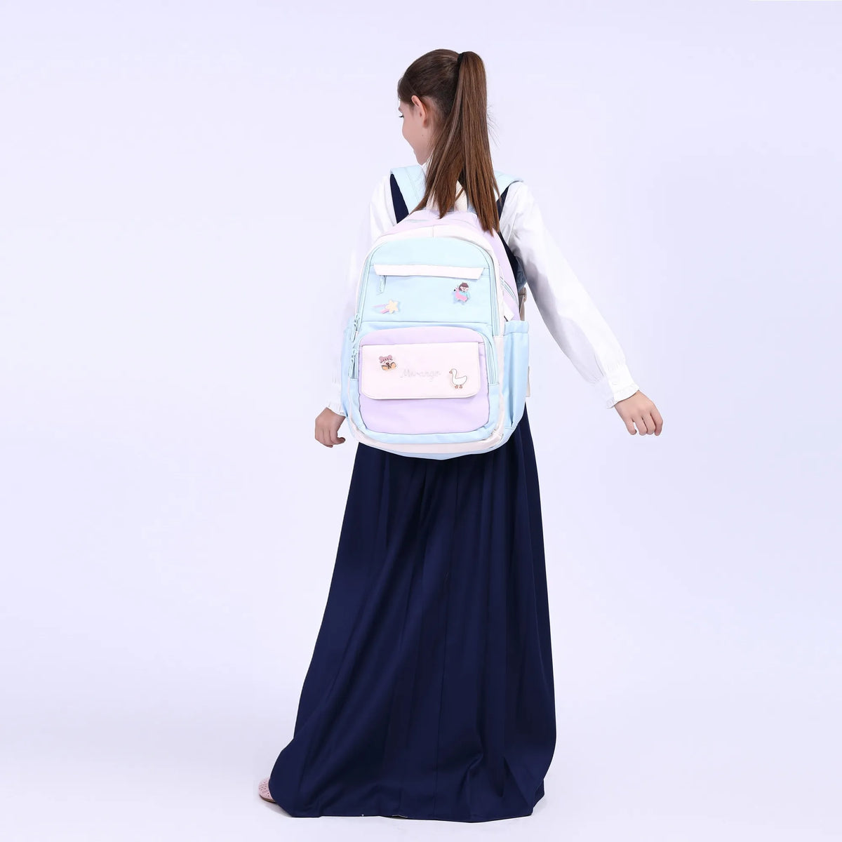 Plain School Dress For Girls Image