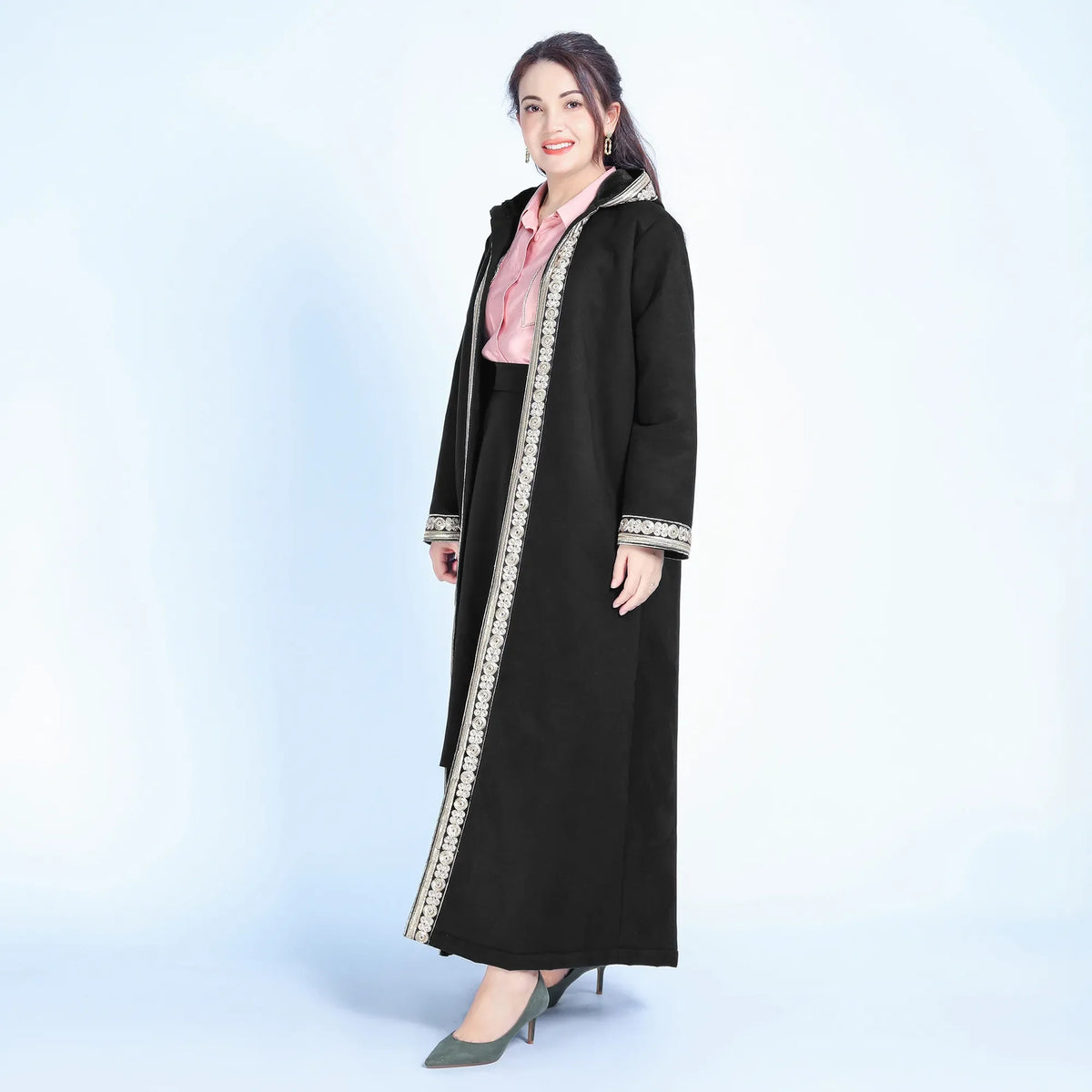 Embroidery Galabia Jacket For Women