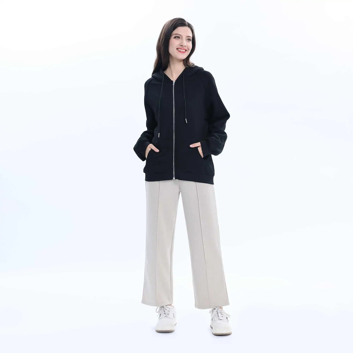 Solid Basic Jacket For Women