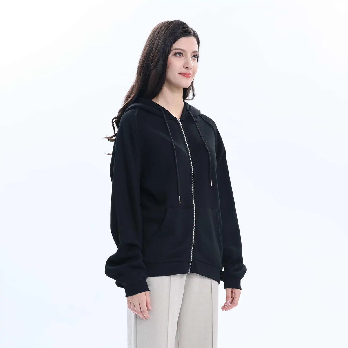 Solid Basic Jacket For Women