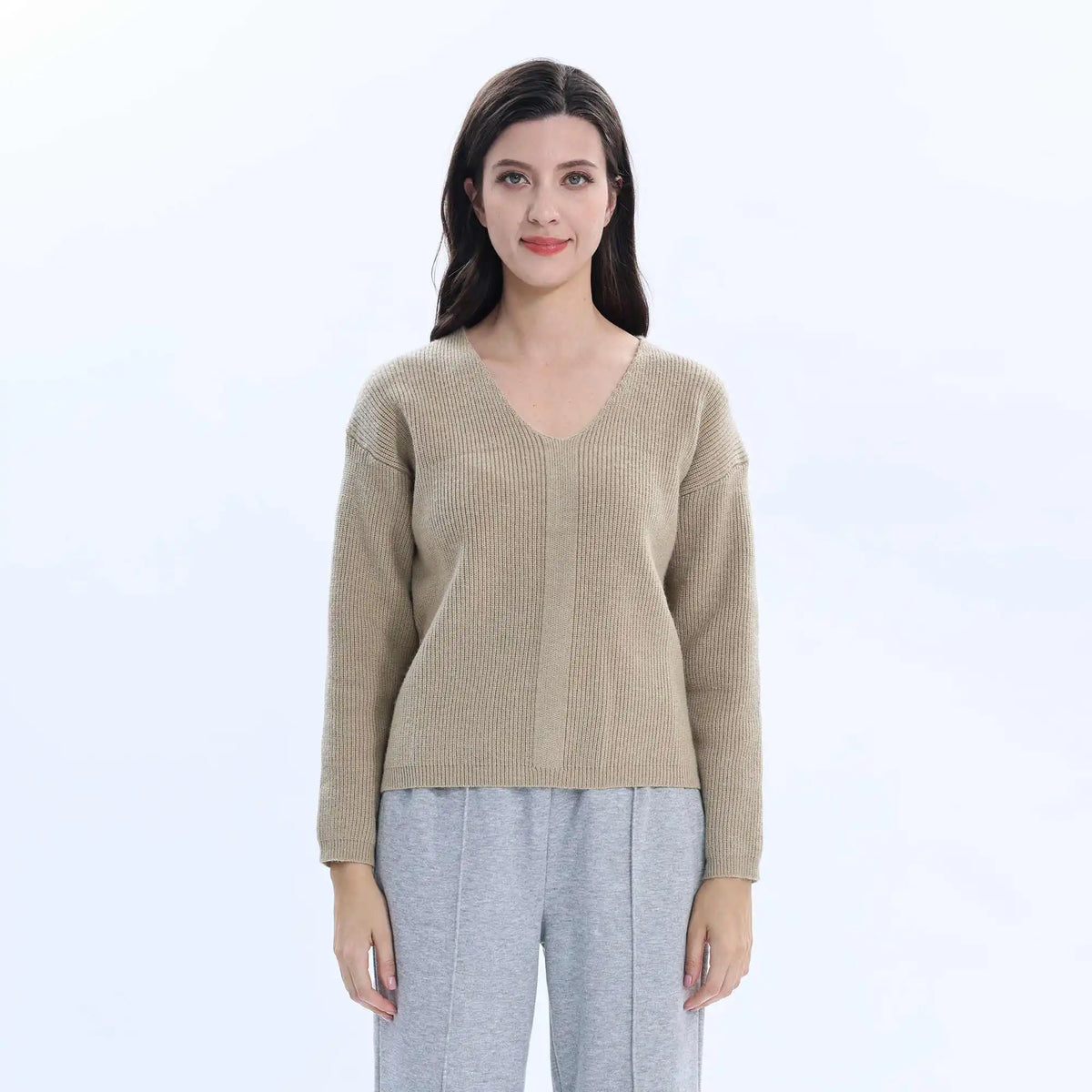 Solid Basic Sweater For Women