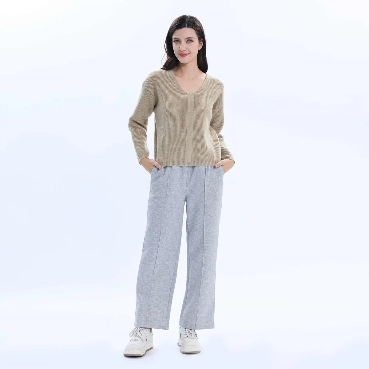 Solid Basic Sweater For Women