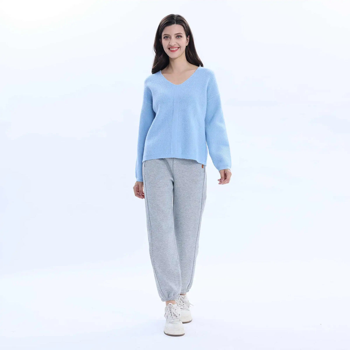 Solid Basic Sweater For Women