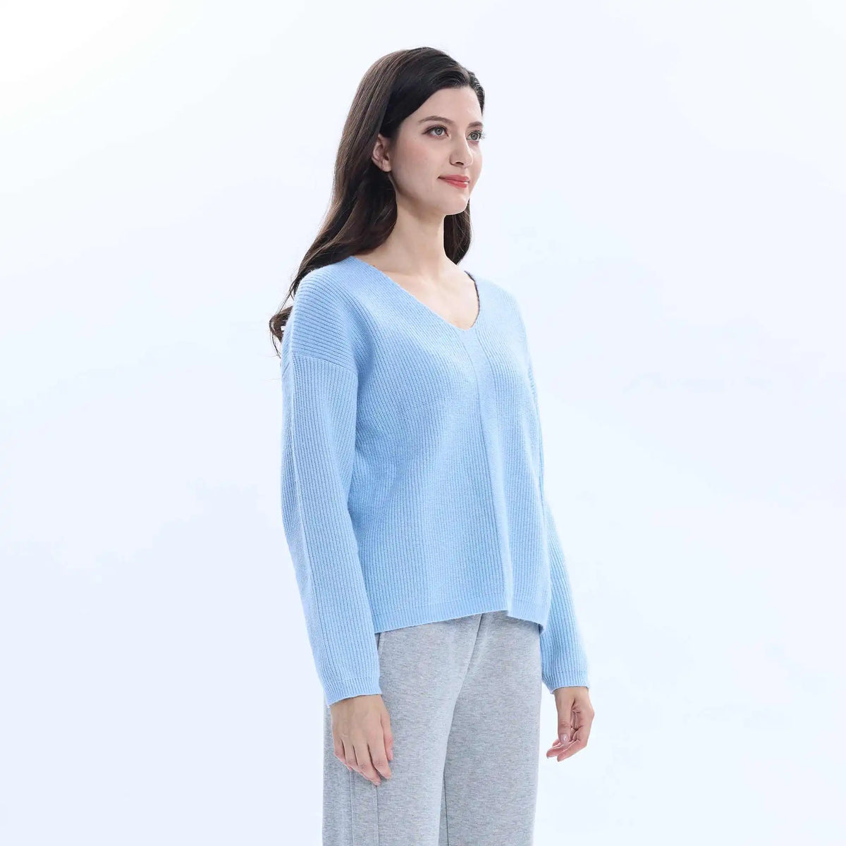 Solid Basic Sweater For Women