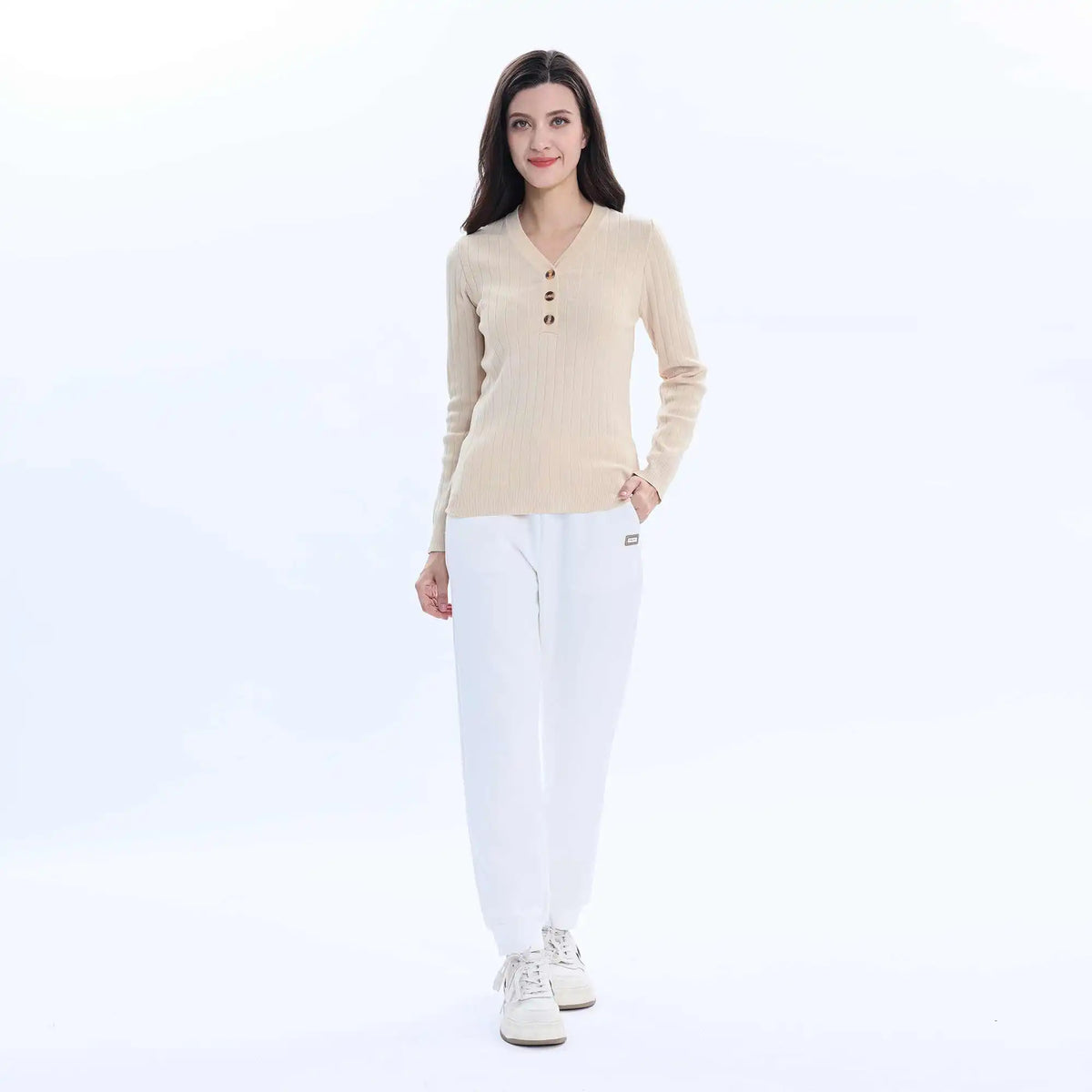 Plain Basic Sweater For Women