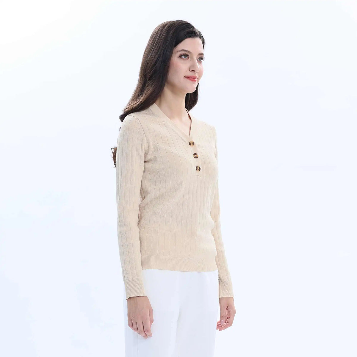 Plain Basic Sweater For Women